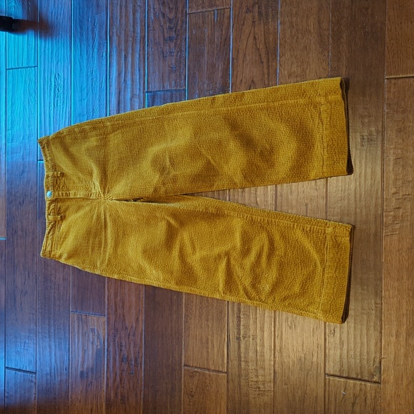 Madewell slim Emmett wide leg crop corduroy pants - Picture 3 of 7